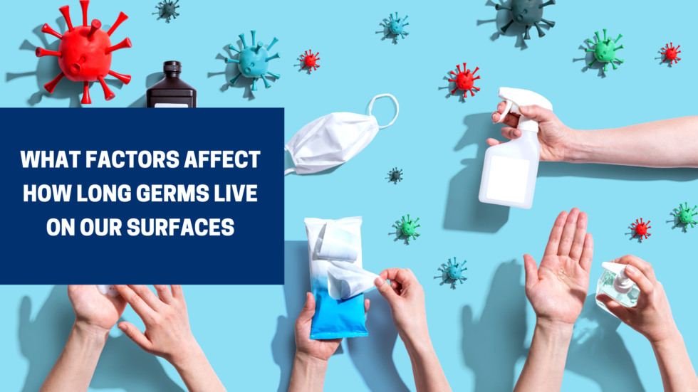 do germs travel on surfaces