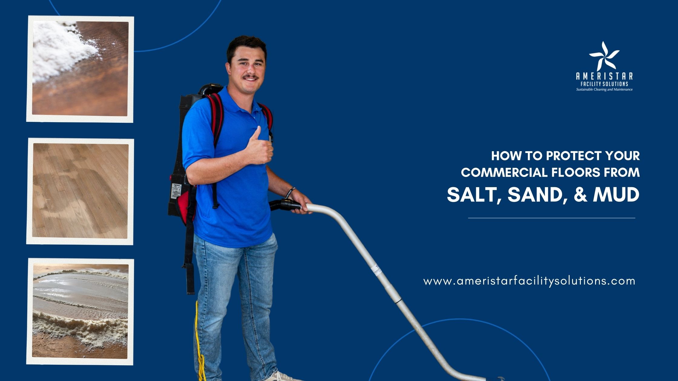 How to Protect Commercial Floors from Salt, Sand, and Mud